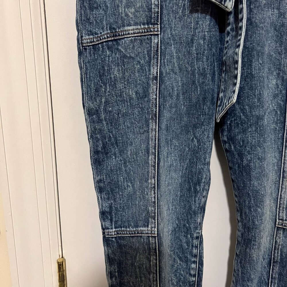 Jonathan Simkhai Standard Henley Tie-Waist Straight Jeans Size 31 NWOT - Picture 3 of 16